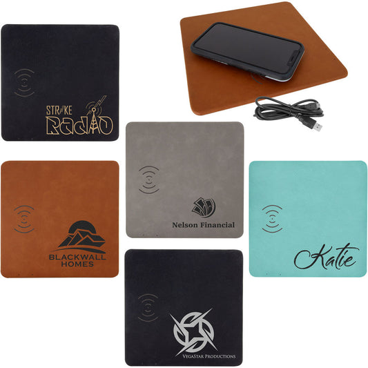 Leatherette Wireless Phone Charging Mats