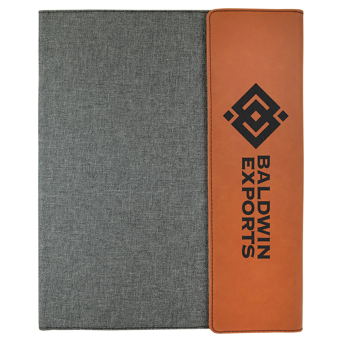 Leatherette Canvas Portfolios with Notepad