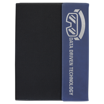 Leatherette Canvas Portfolios with Notepad