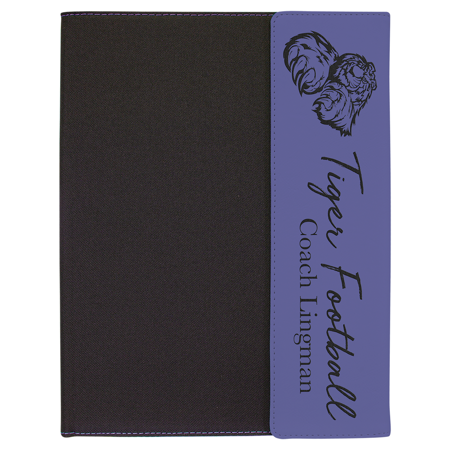 Leatherette Canvas Portfolios with Notepad