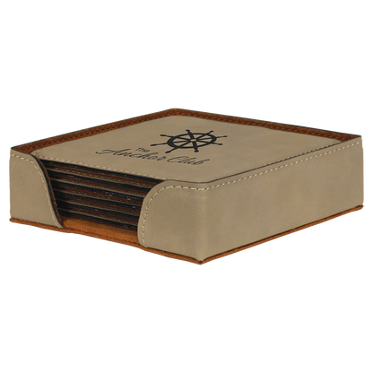 Leather Coaster Set