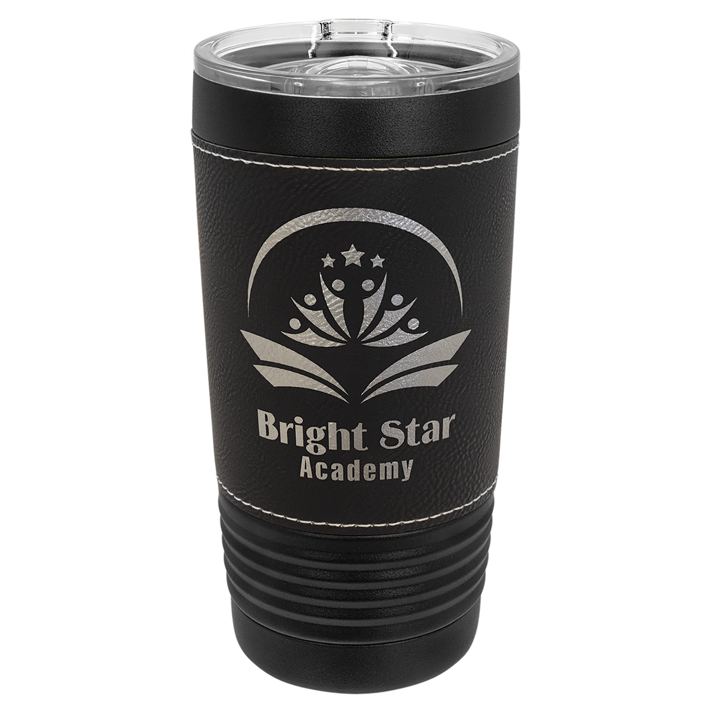 20 oz. Black Leatherette Tumbler