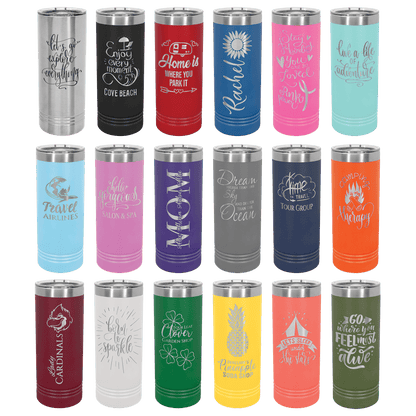22 oz Skinny Tumbler with Slider lid