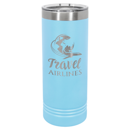 22 oz Skinny Tumbler with Slider lid