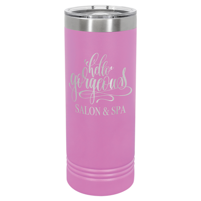 22 oz Skinny Tumbler with Slider lid