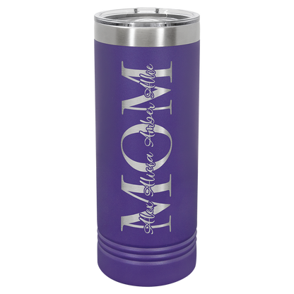 22 oz Skinny Tumbler with Slider lid