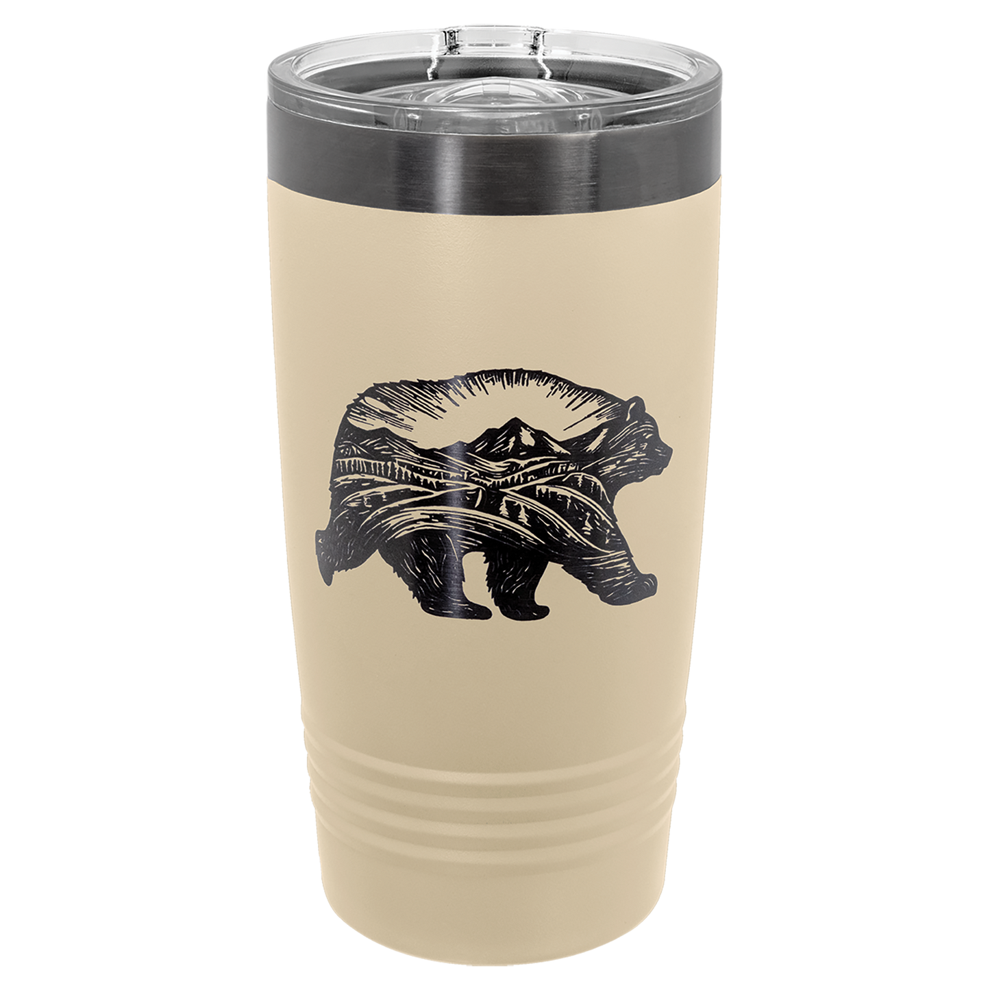 20 oz. Pastel/Ghost Black Ringneck Tumbler with Slider Lid