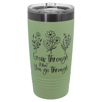 20 oz. Pastel/Ghost Black Ringneck Tumbler with Slider Lid
